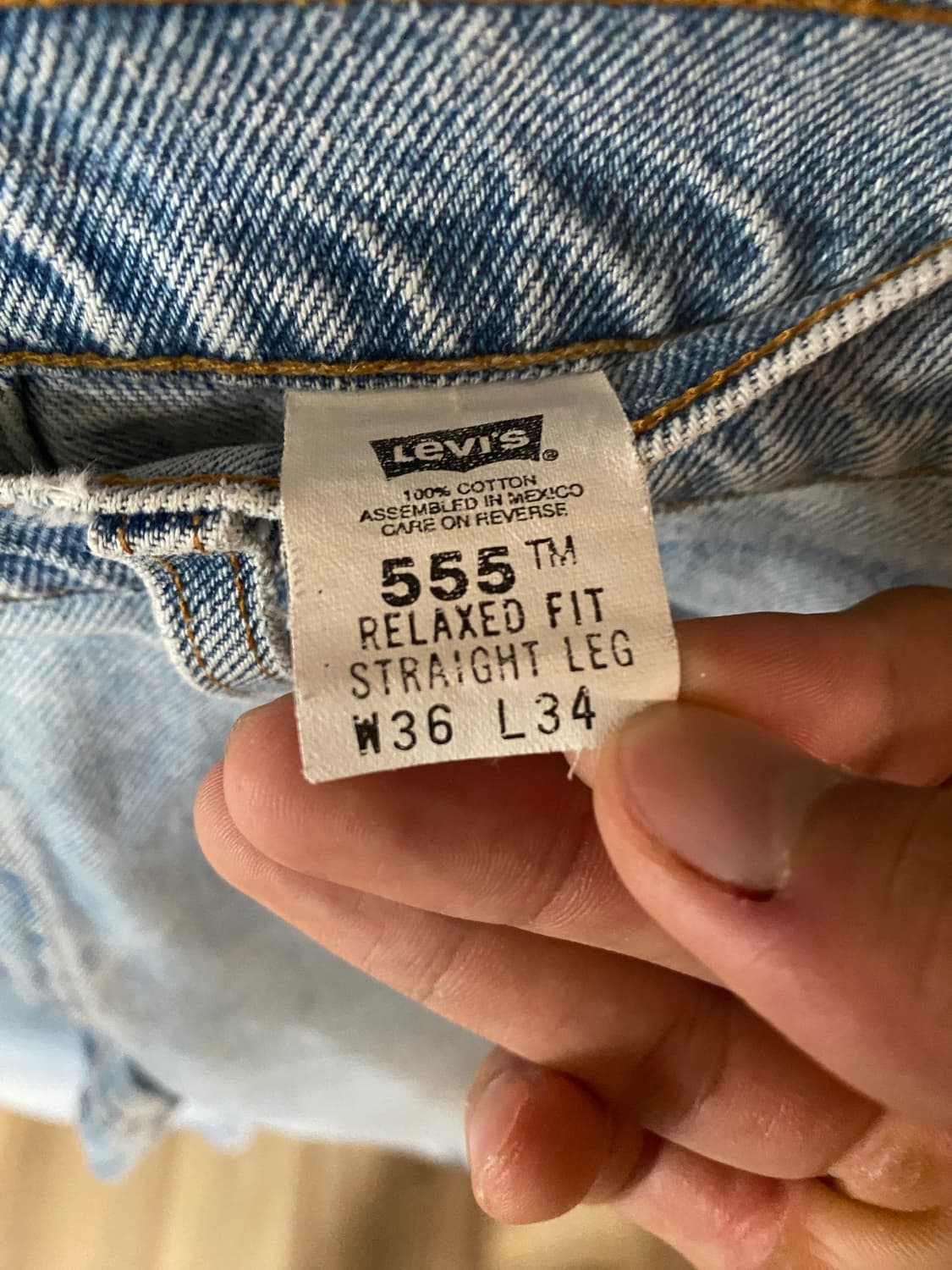 levi's 리바이스 555 오렌지탭 36x34 상품이미지4