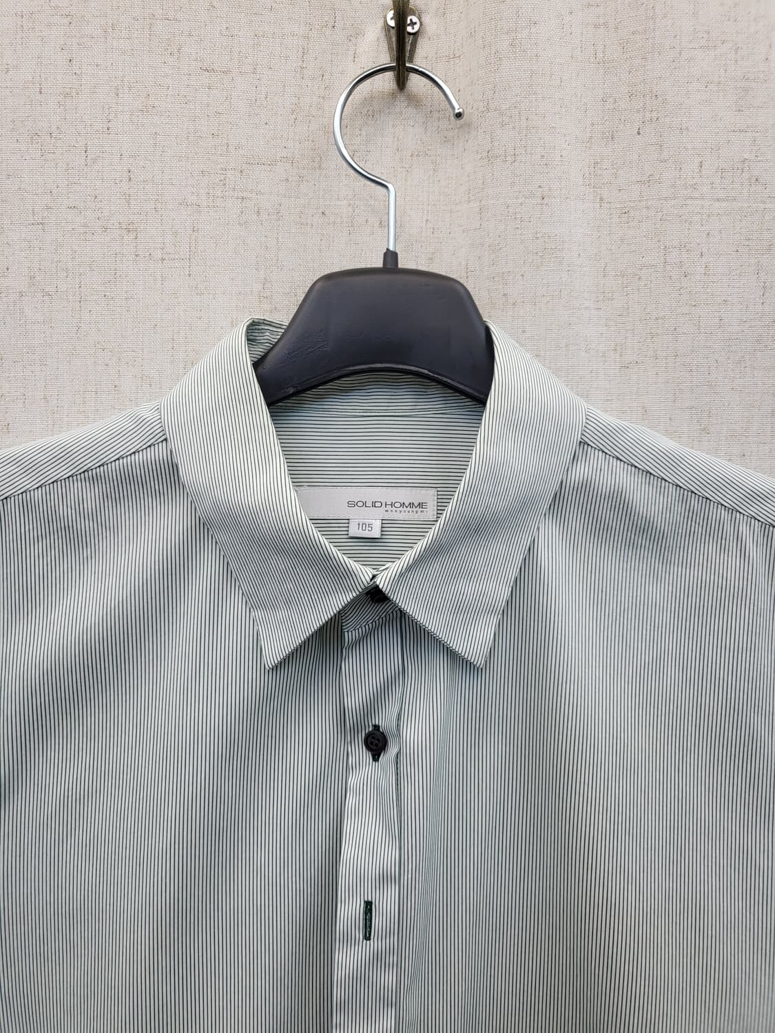 솔리드옴므 스트라이프 반팔 셔츠 상품이미지3