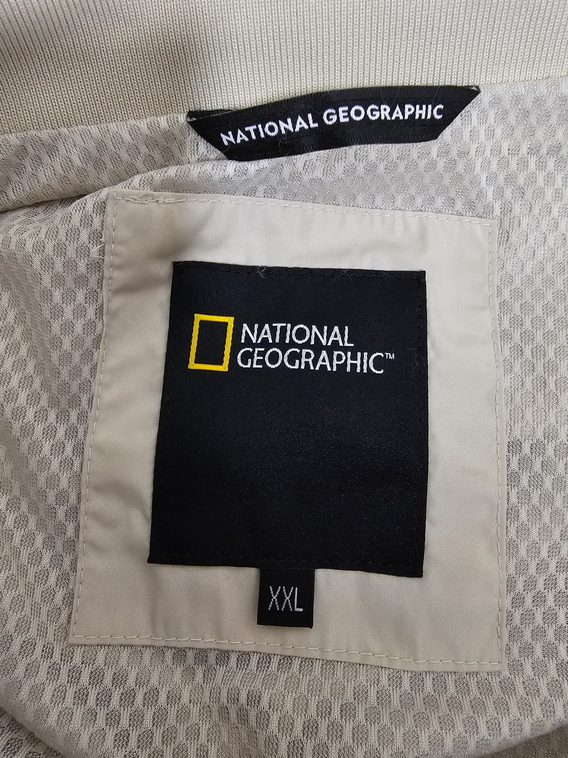 내셔널지오그래픽 항공 점퍼 베이지 2XL 상품이미지3