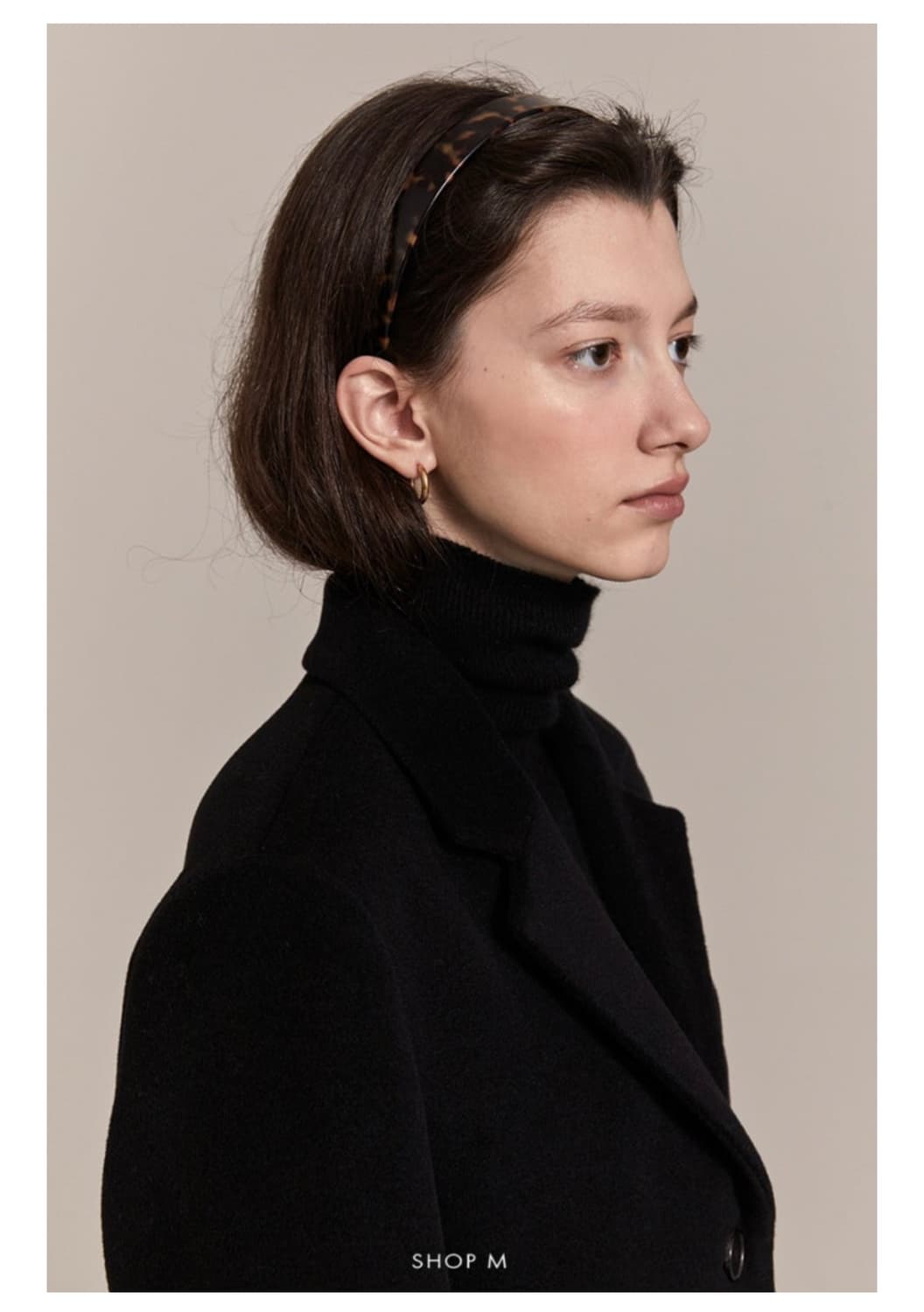 샵엠 클래식 캐시미어 코트 블랙 36 상품이미지3