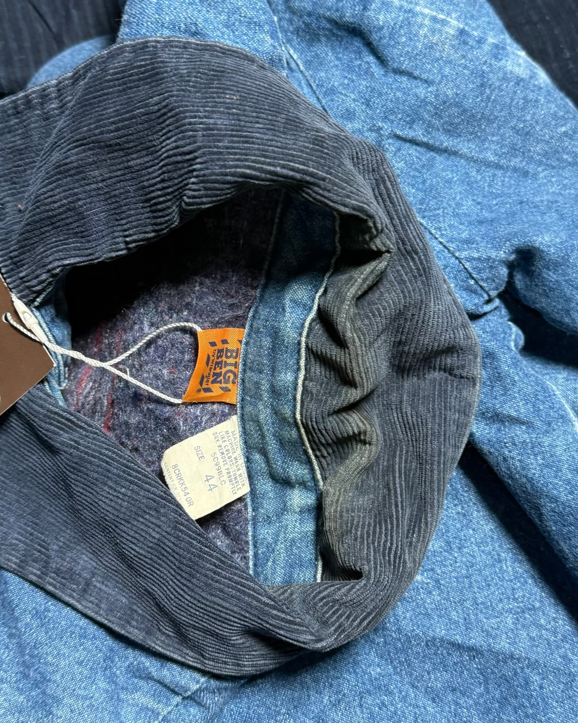 70-80‘s 빅밴 by 랭글러 블랑캣 라인드 데님 초어 자켓 44 상품이미지6