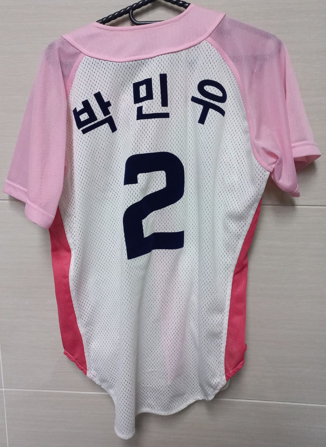NC다이노스 핑크 유니폼 박민우 야구 유니폼 90/S 상품이미지2