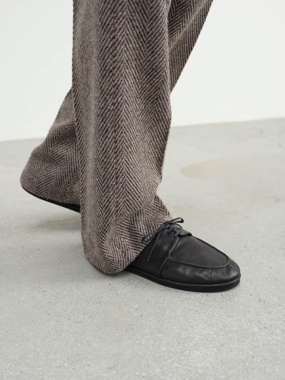 [9]오라리 25fw 레더 레이스업 슈즈/블랙 상품이미지2