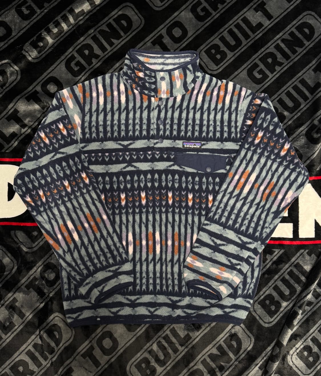 파타고니아 신칠라 스냅 티 풀 오버 쿠타 클래쉬 쉐도우 블루 상품이미지1