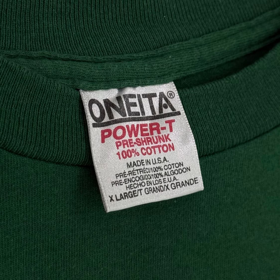 90s 오네이타 빈티지 싱글스티치 티셔츠 상품이미지3