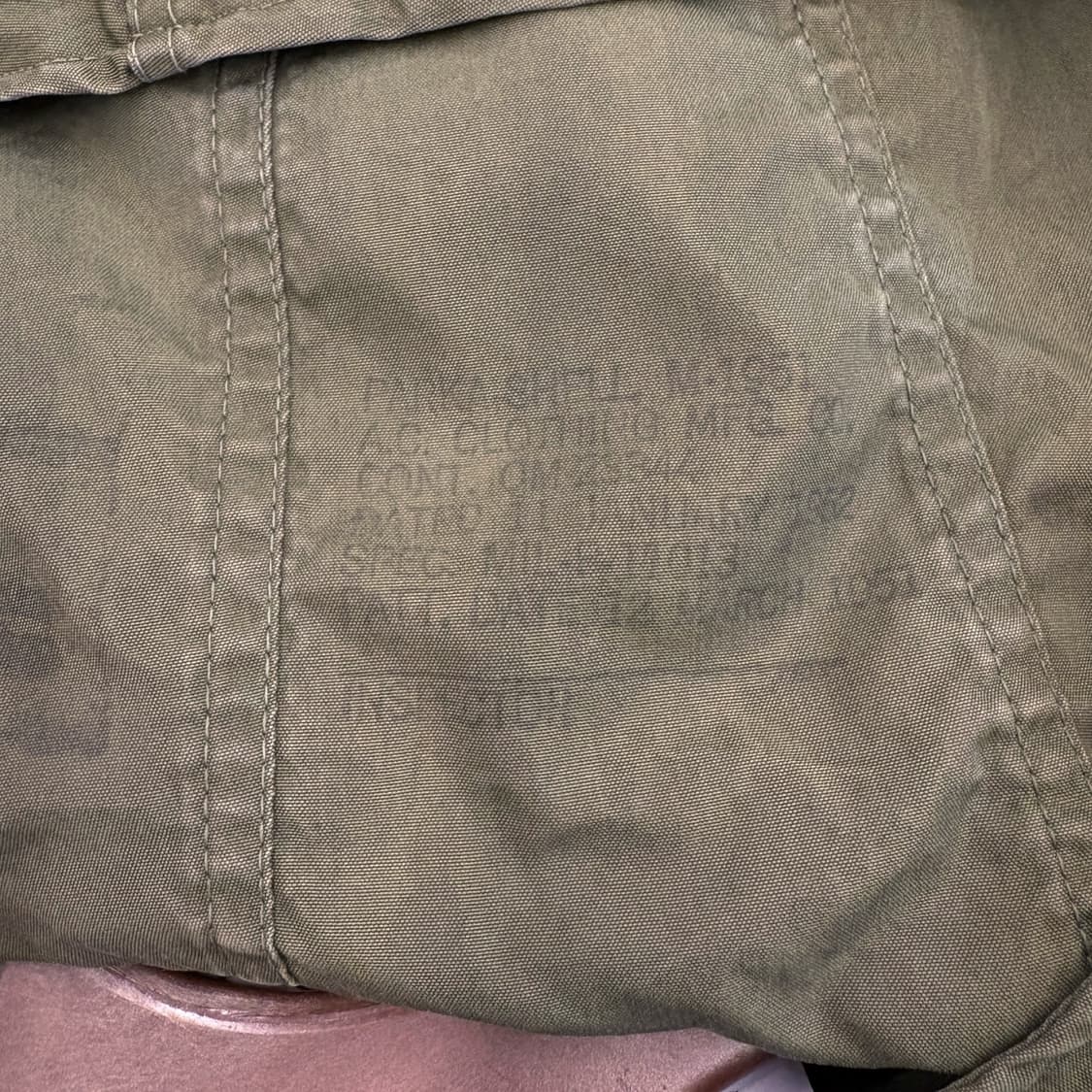 50s 오리지널 M-51 파카 1951년 초기생산 1세대 은지퍼 N434 상품이미지9