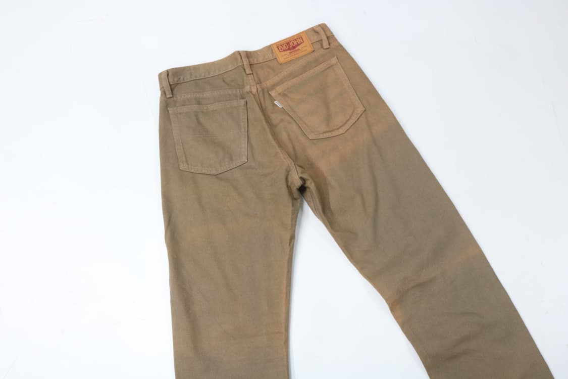 BIG JOHN 빅존 빈티지 워시드 코튼 트윌 팬츠 브라운 (32) 상품이미지6
