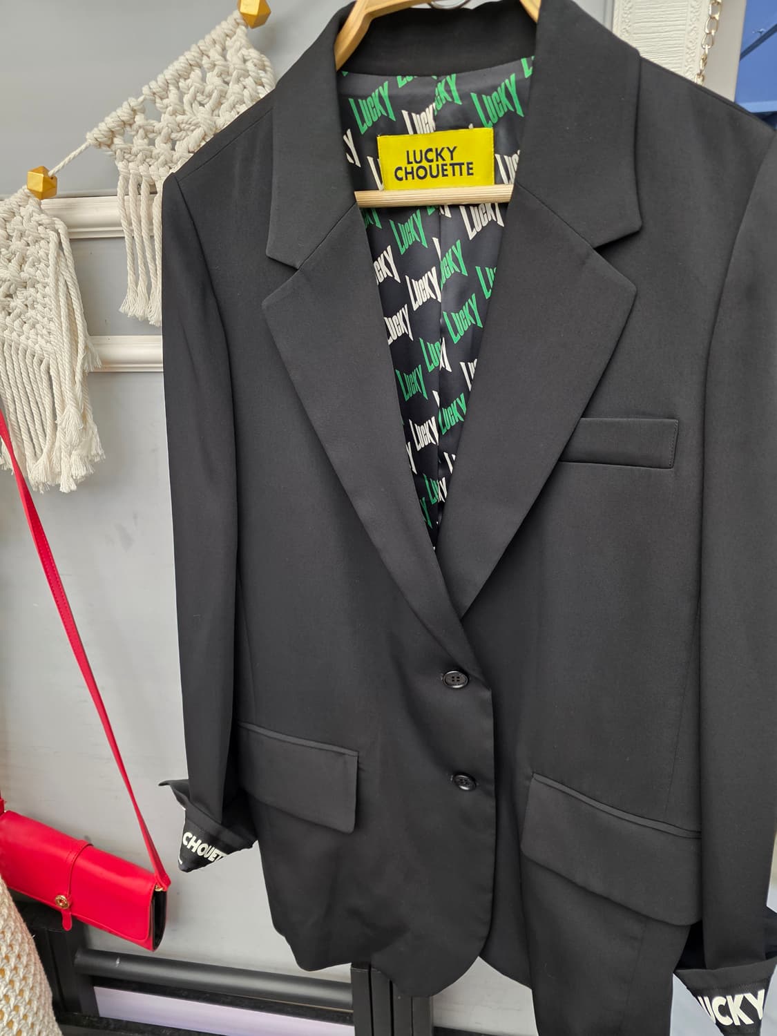 럭키 슈에뜨 싱글자켓 블랙 36 상품이미지3