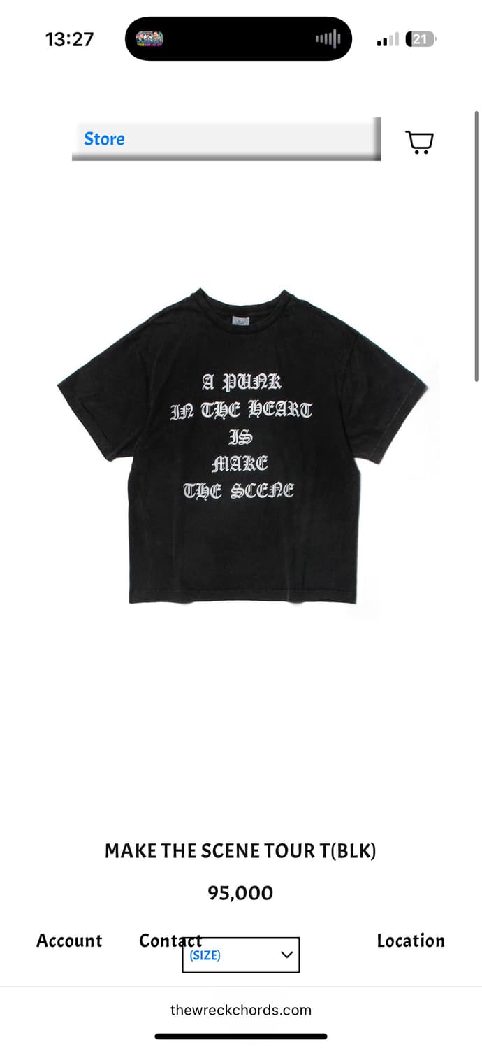 렉코즈 make the scene tour 반팔 상품이미지1