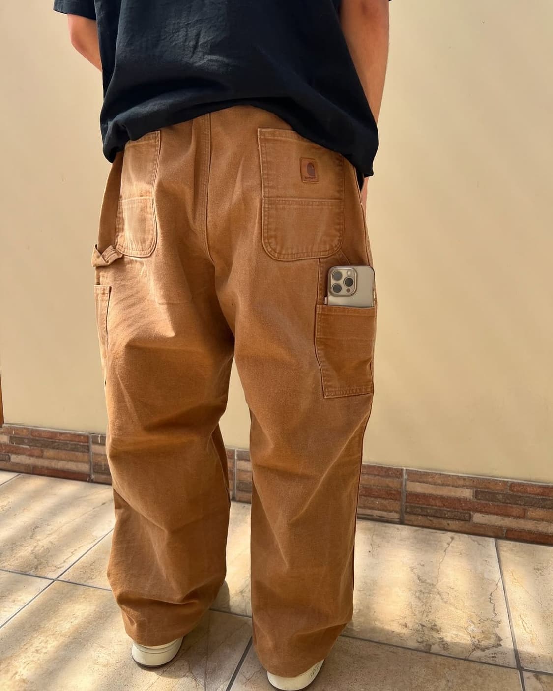 올드 칼하트 싱글니 카펜터 팬츠 B11BRN 상품이미지1