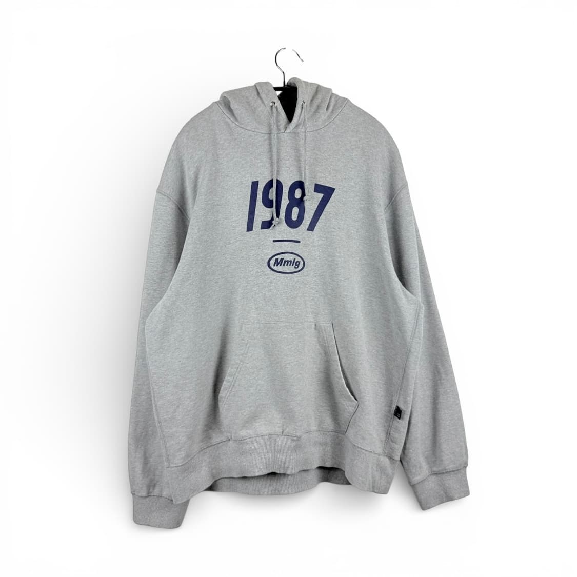 (L) Mmlg 로고 프린팅 후드 티 그레이 상품이미지1