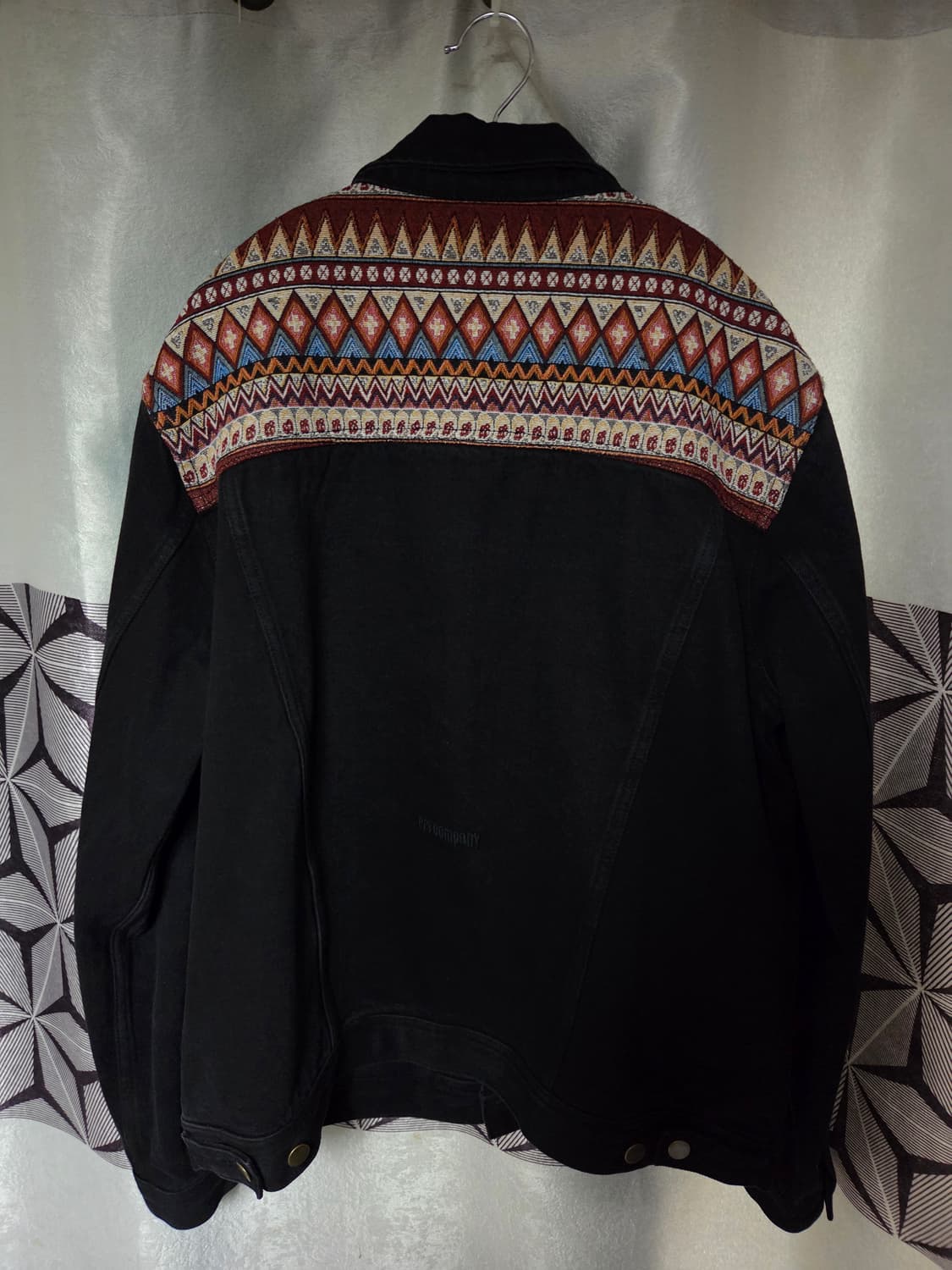 ersco 이알에스코 데님 트러커 자켓 블랙 상품이미지3