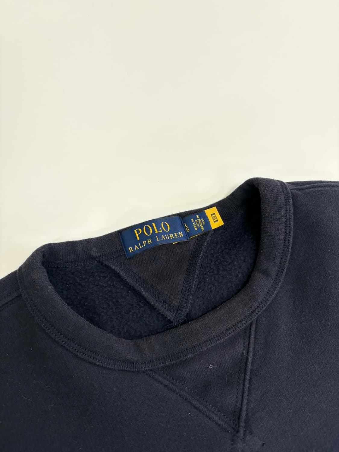 [L] 폴로 랄프로렌 신형 큐알택 네이비 맨투맨 스웻셔츠 상품이미지3