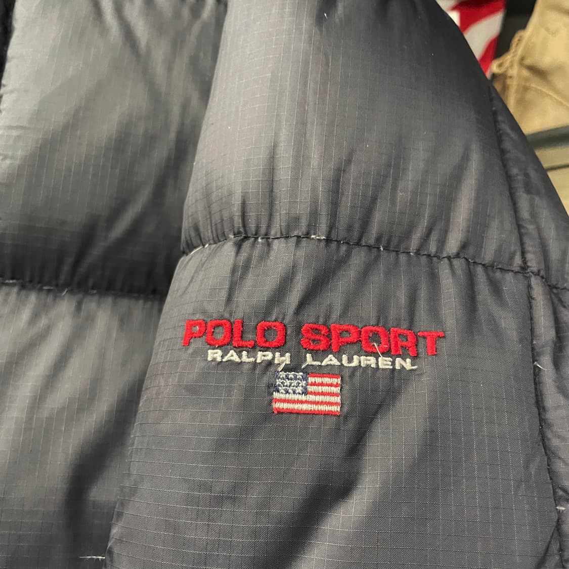 90s 폴로 스포츠 By 랄프로렌 스퀘어 다운 푸퍼 패딩 자켓 N65 상품이미지5