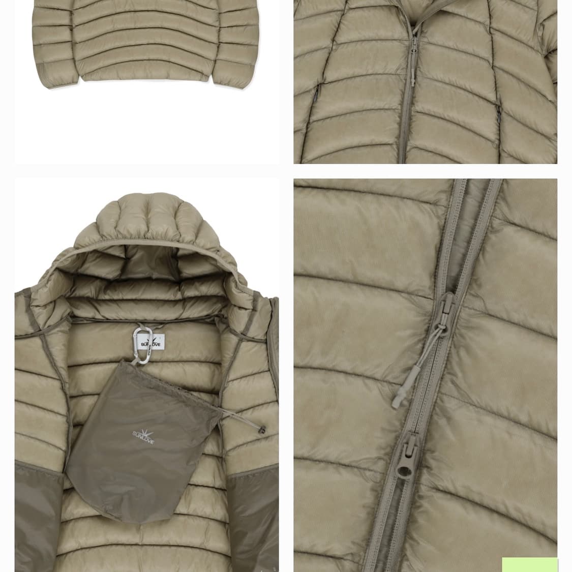 (새상품) 썬러브 패딩 스톤 Hooded Fly Light 상품이미지8