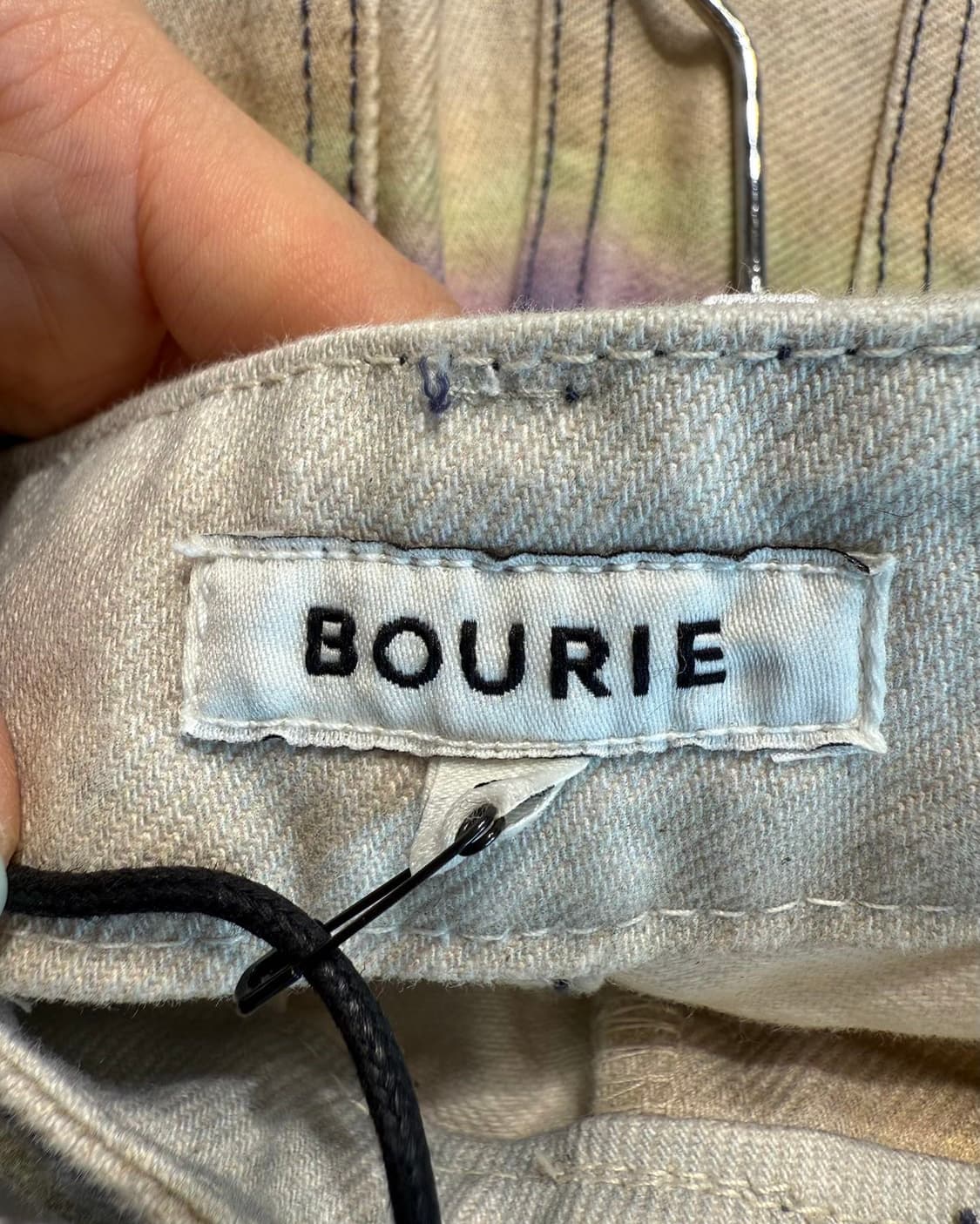 부리 아이보리 데님 스트라이프 팬츠  상품이미지9