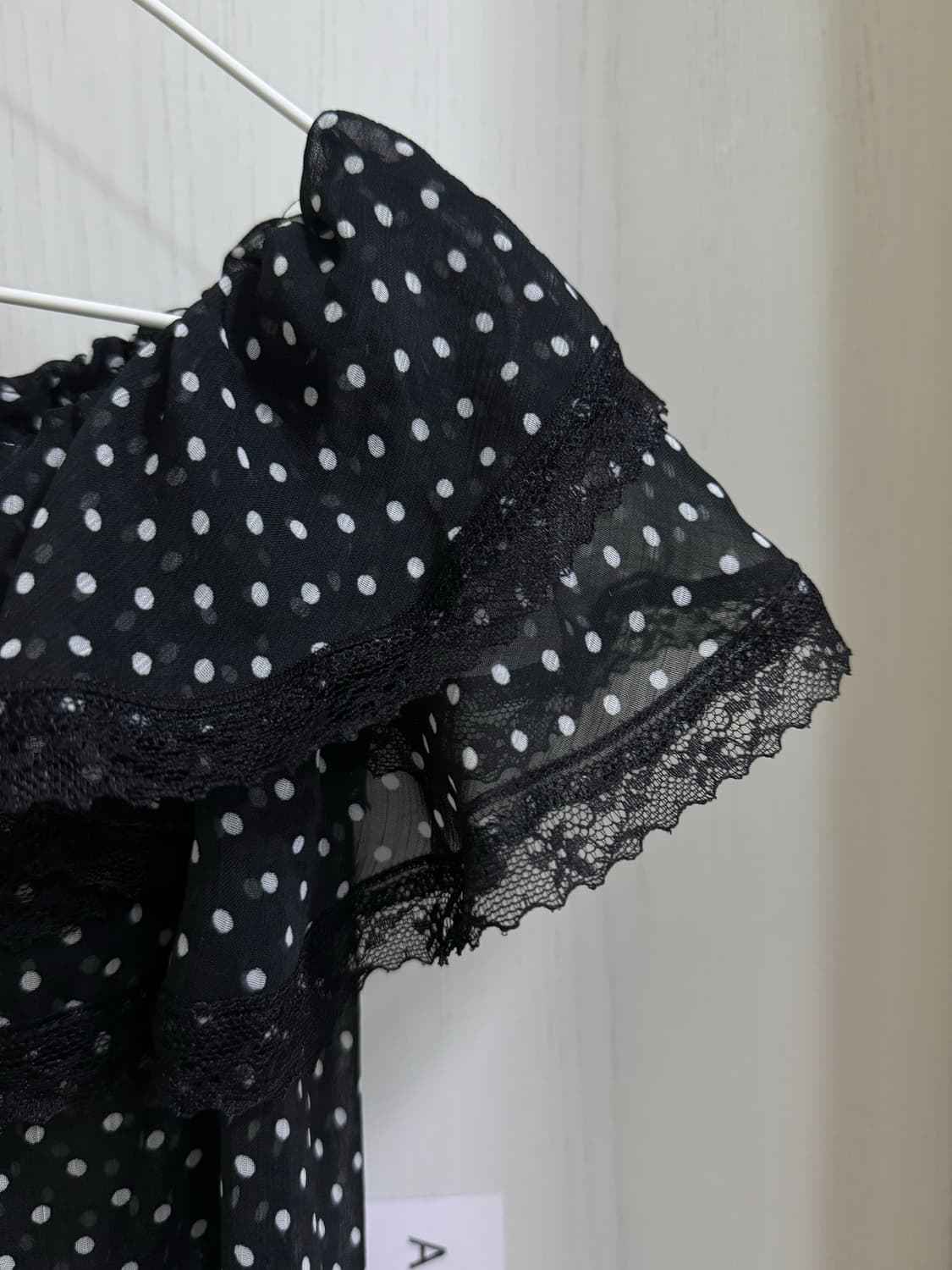 Rote Rose 빈티지 도트 프릴 블라우스 상품이미지2