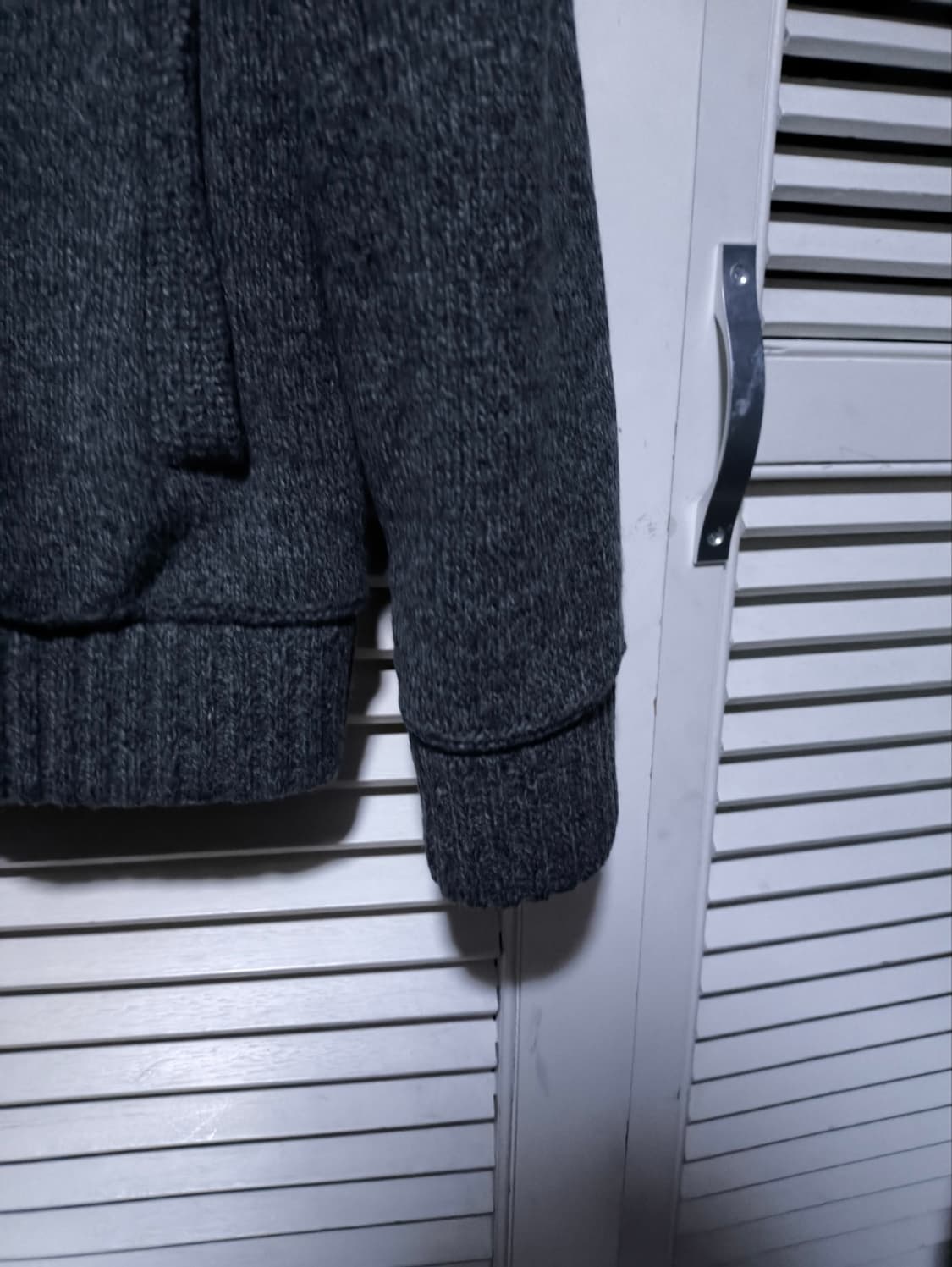 100 헤지스 방풍 니트 집업 상품이미지4