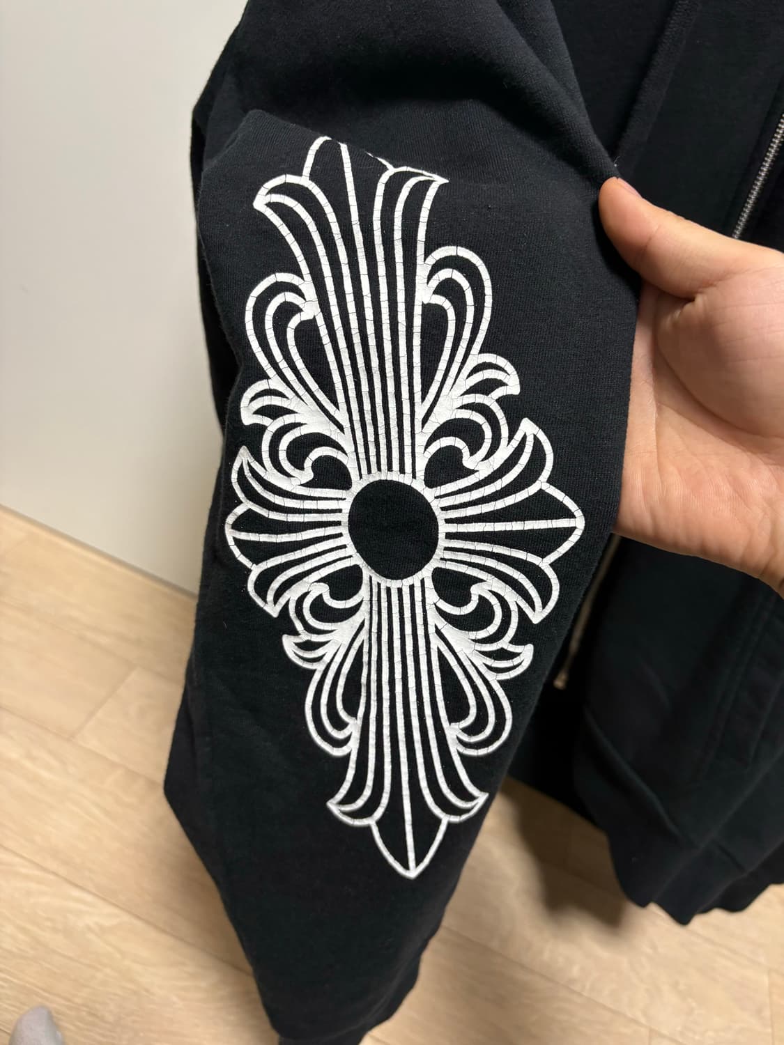 (정품, XL사이즈) 크롬하츠 티바로고 홀스슈 후드집업 상품이미지3