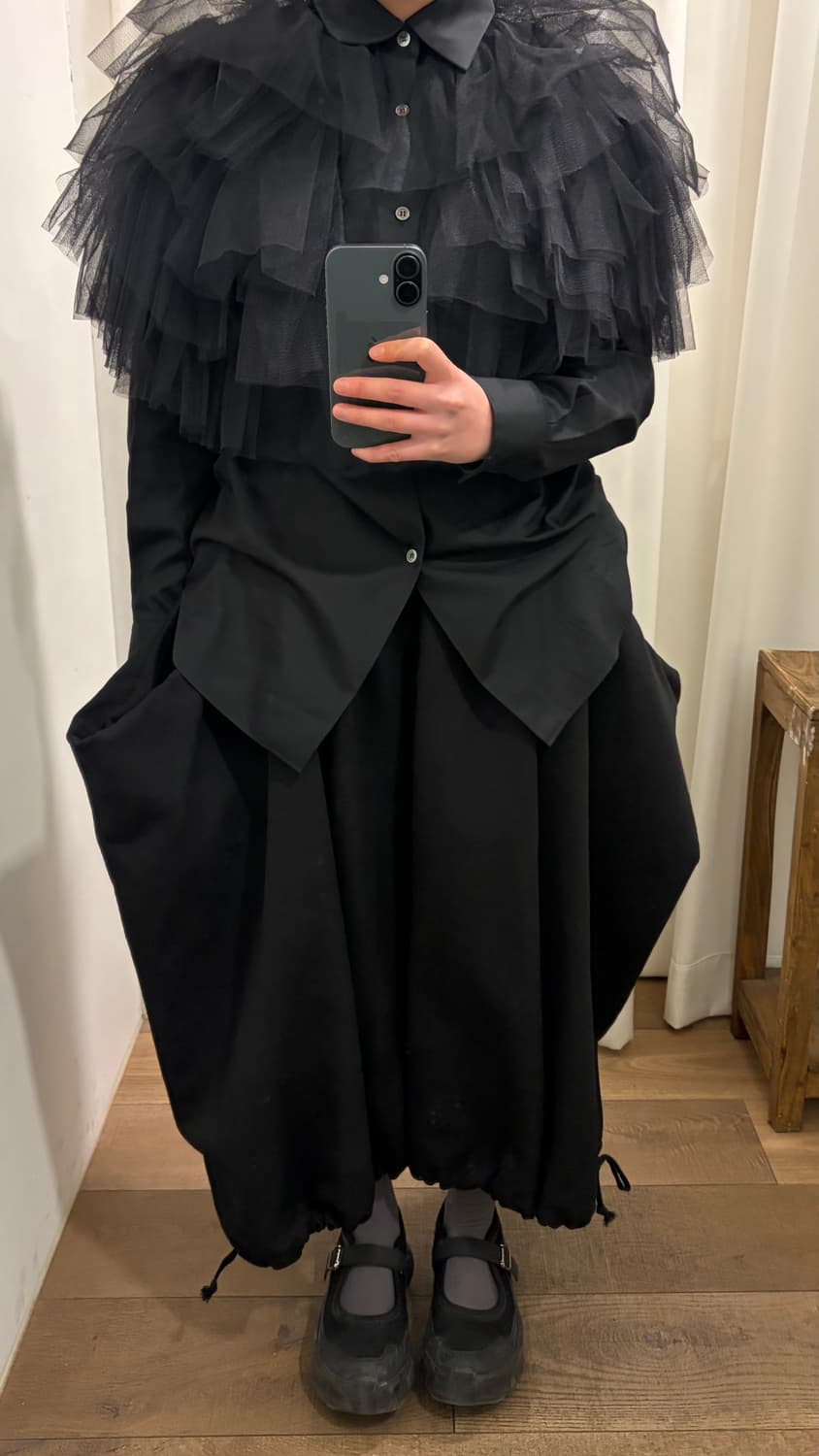 Layer Volume Tulle Blouse 상품이미지2