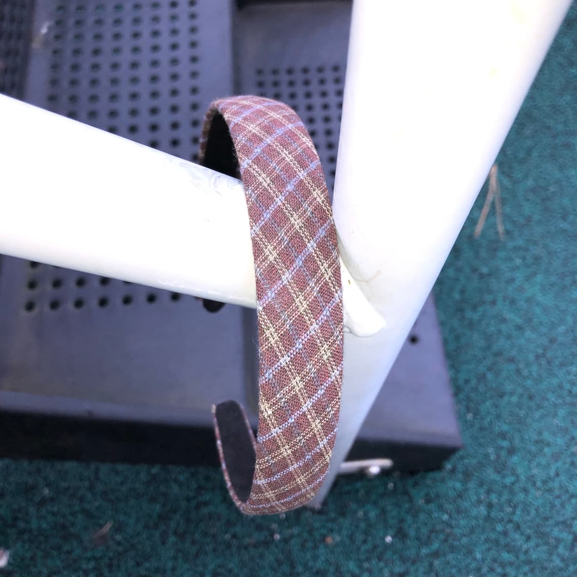 브라운 체크 머리띠 📔  상품이미지4