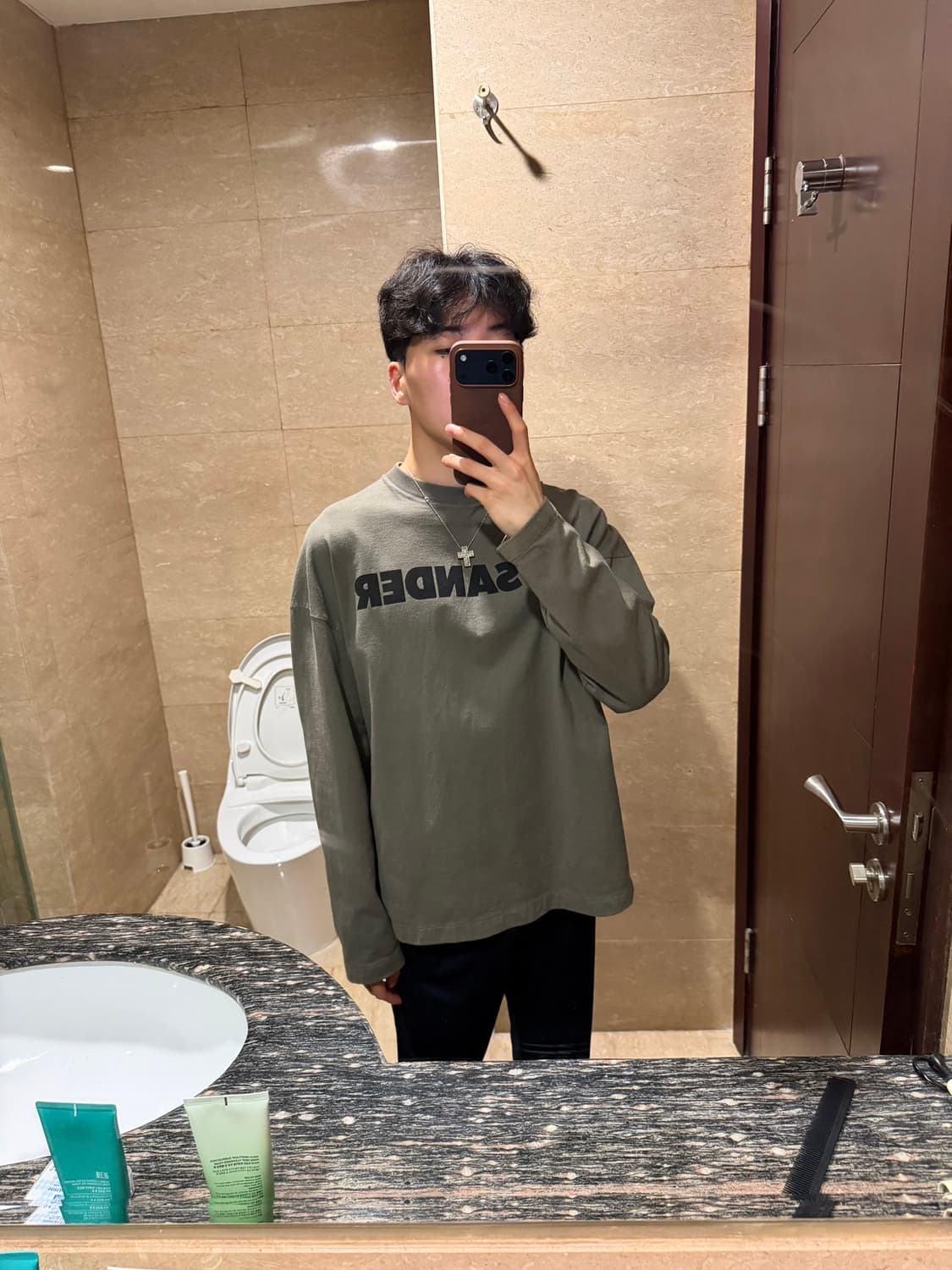 질샌더 롱슬리브 올리브 그린 상품이미지3