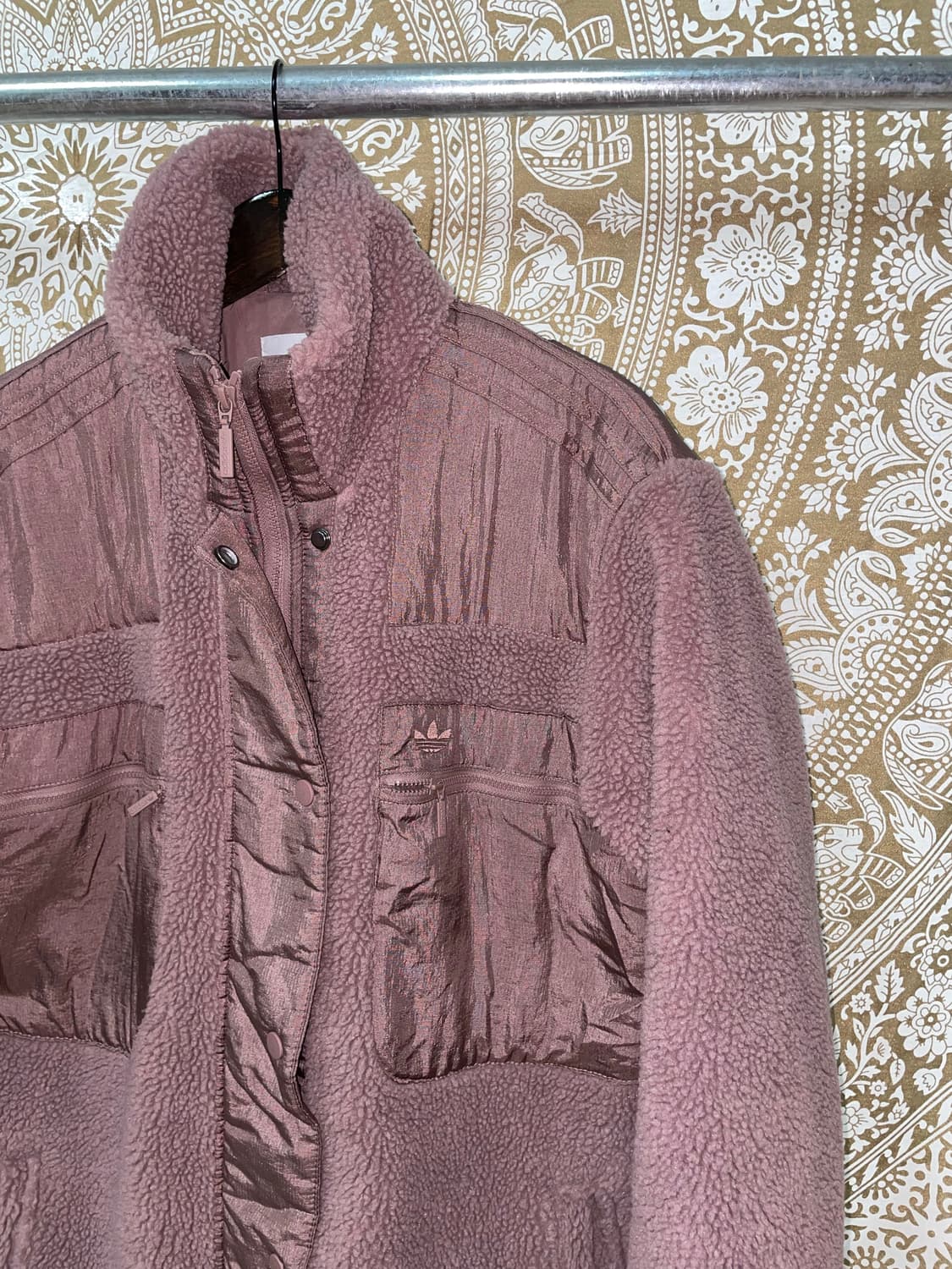 아디다스 여성 양털 롱 후리스 자켓  상품이미지4