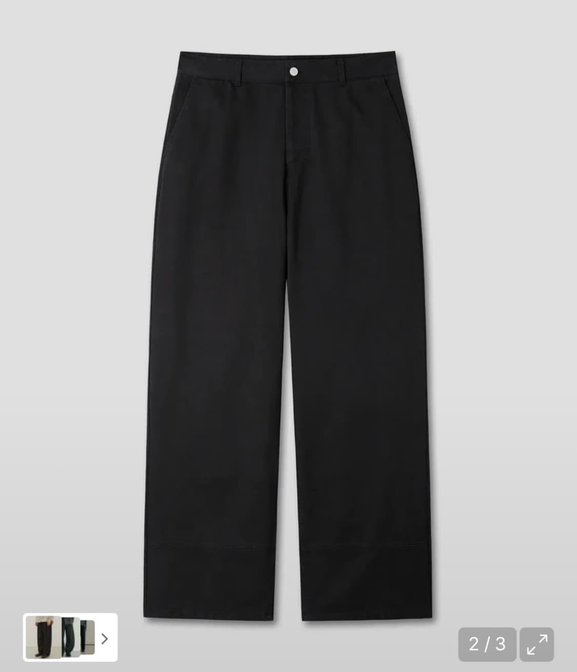 다이브인 무민서 워시드 루즈드 코튼 팬츠 상품이미지2