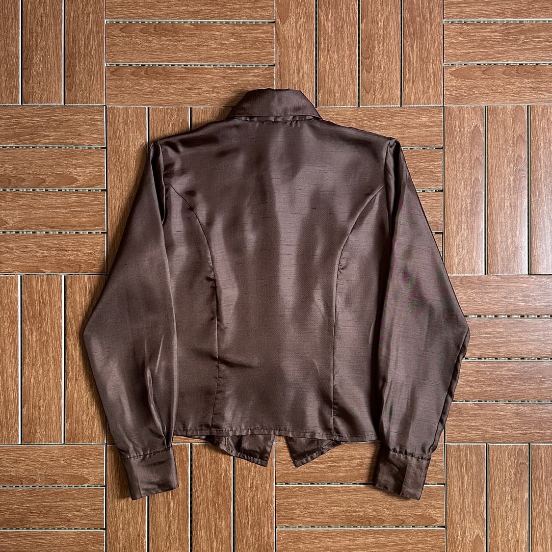 Mary celeste wide collar satin shirts 상품이미지2