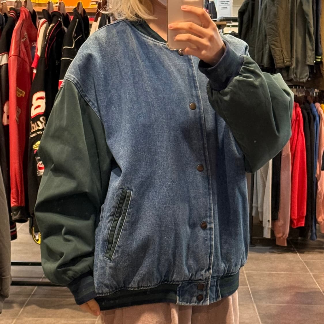 [NO.9] VTG 데님 바시티 자켓 상품이미지3