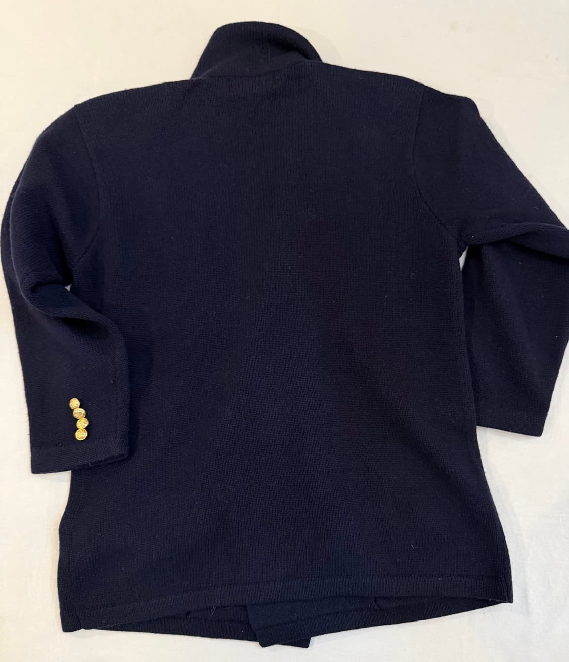 90s 폴로 랄프로렌 네이비 금장 울 니트 블레이저 자켓 상품이미지4