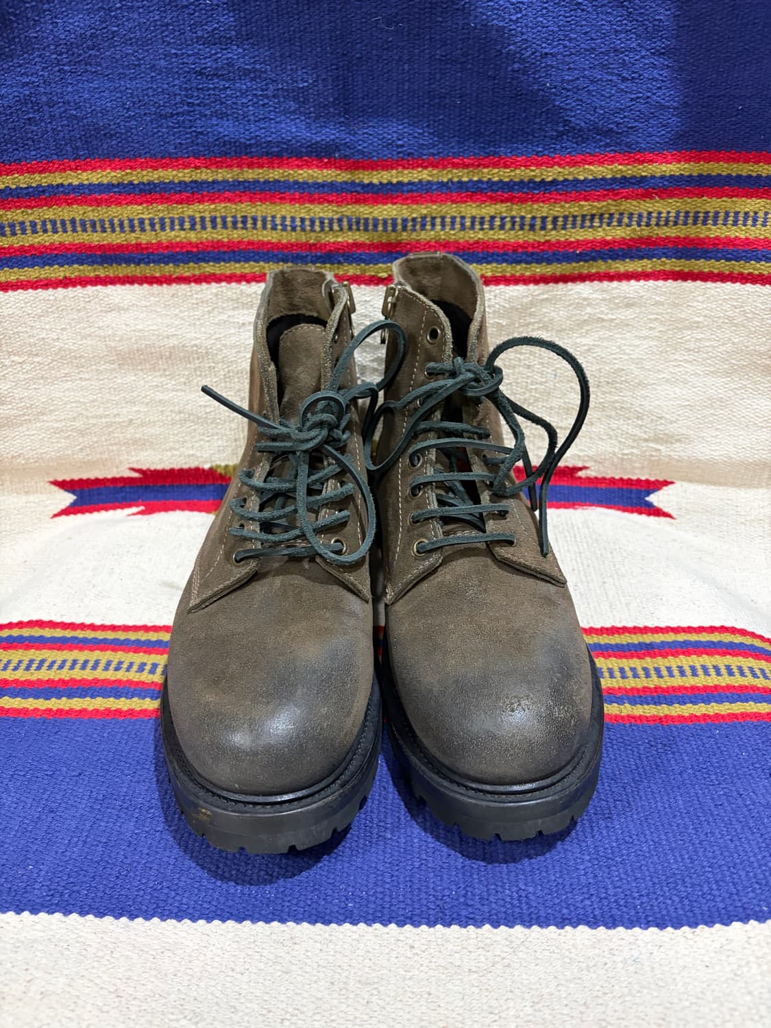 Buttero suede side zip lace up boots 상품이미지3