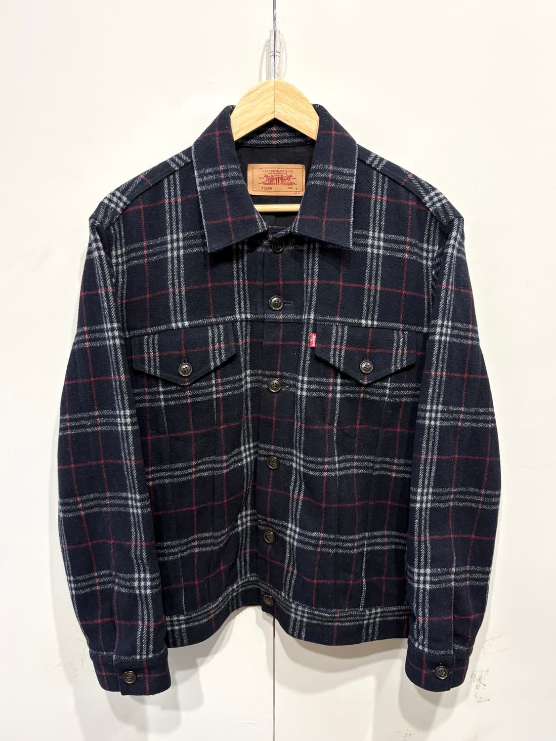 리바이스 타탄체크 트러커 자켓 상품이미지1