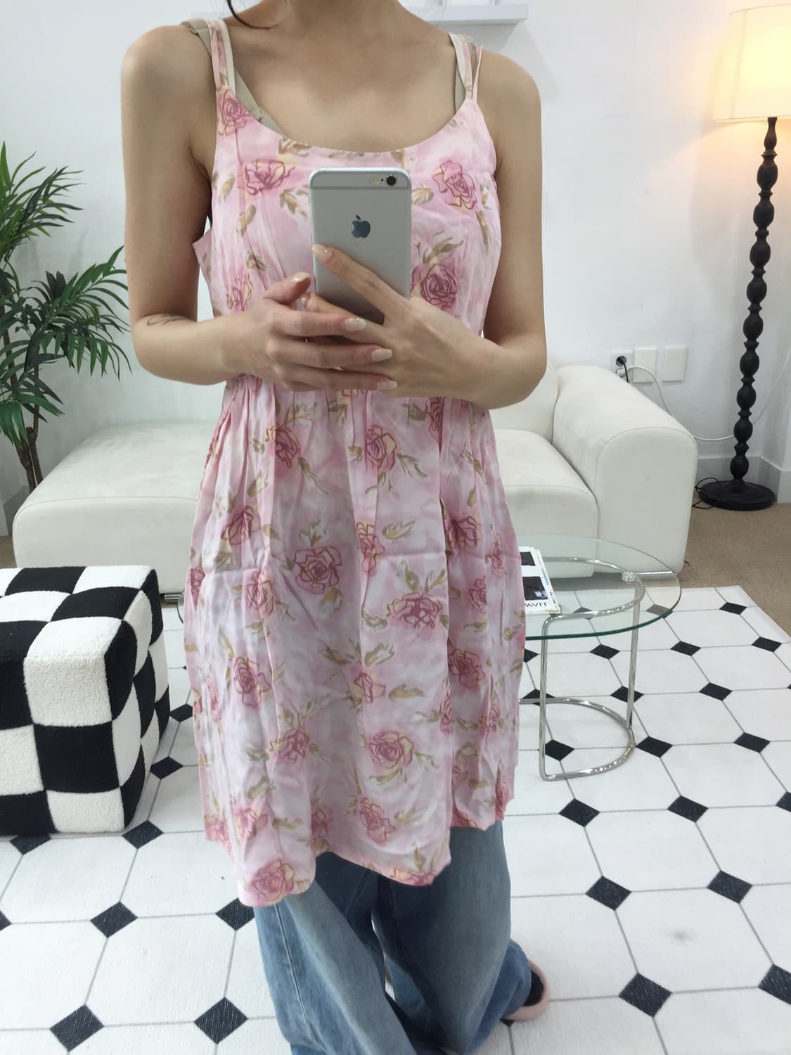 하와이 장미 원피스 상품이미지6