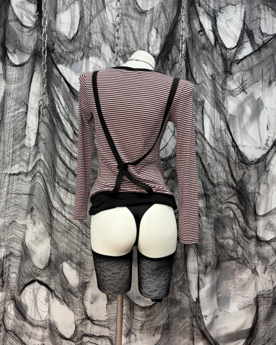 Kitsch Stripe girlish strap long sleeve 상품이미지7