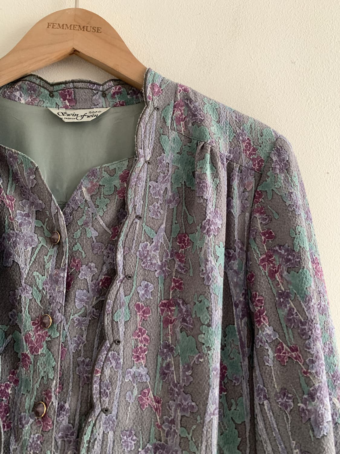 Aurora Frill Collar Jewel Button Dress 상품이미지3