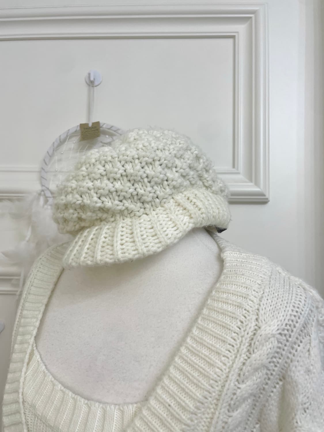 ivory crochet cute cap 상품이미지9