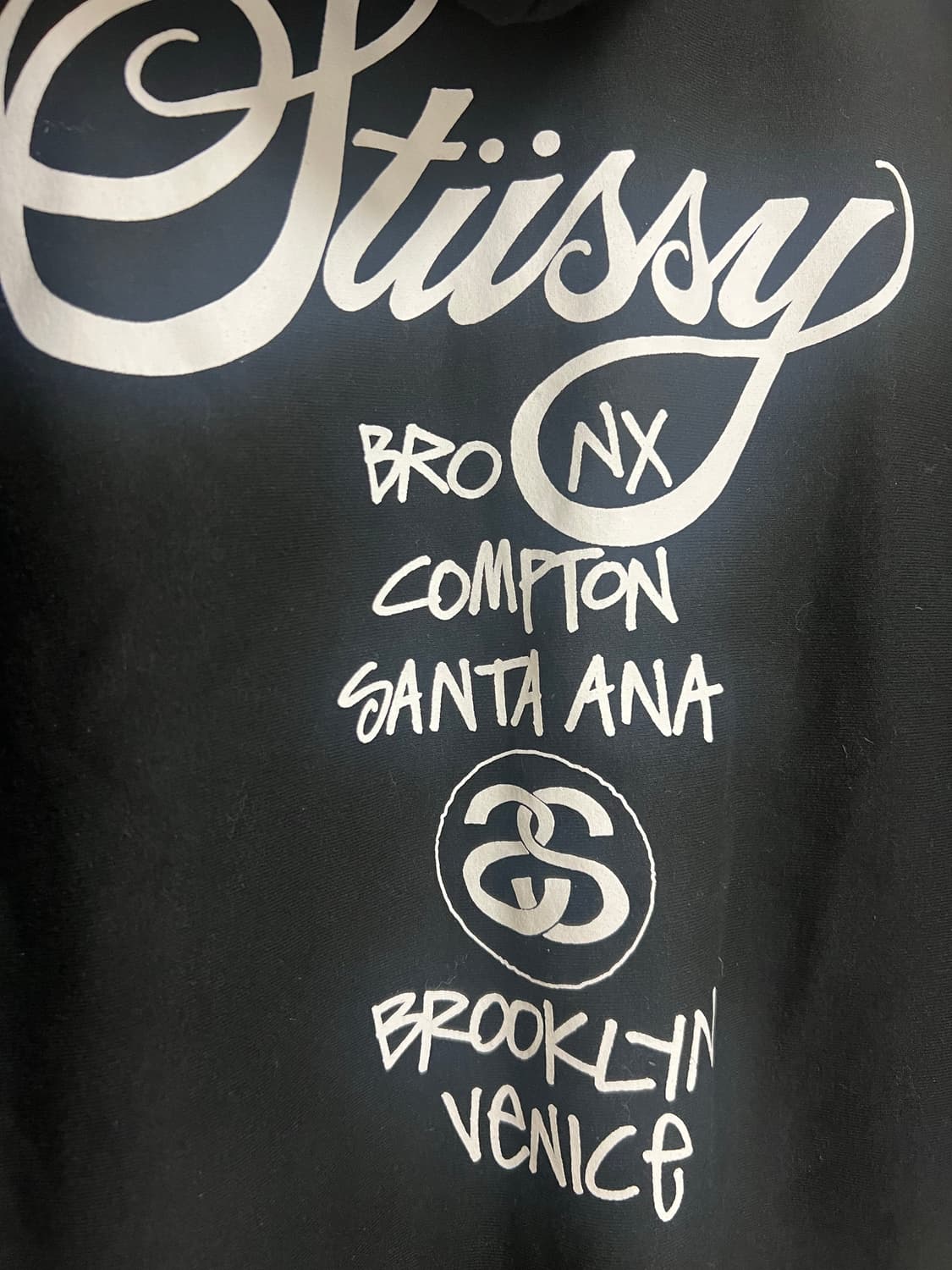 스투시/월드투어 블랙 후드티/L 상품이미지5