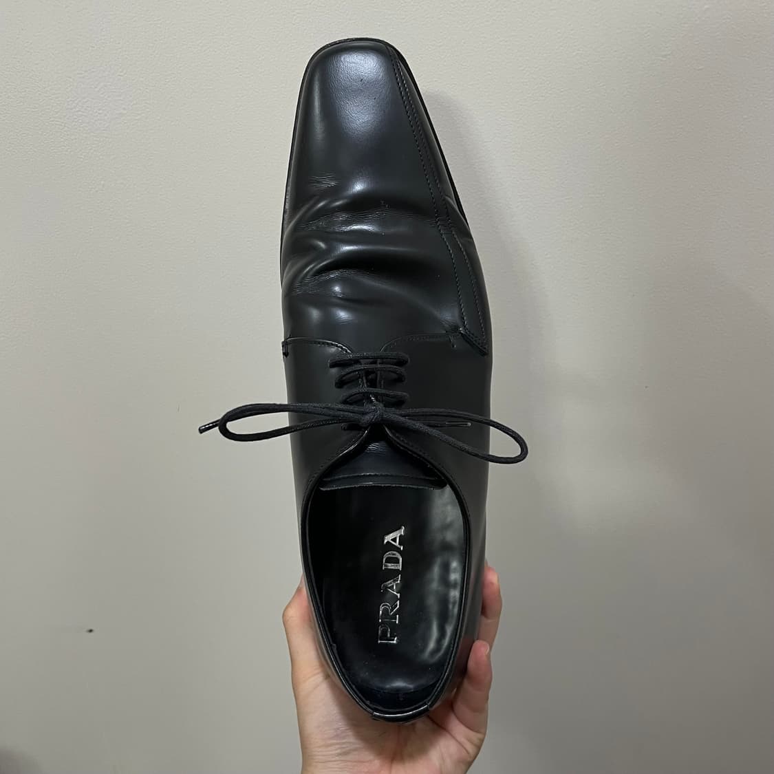 Prada Square Toe Derby Shoes 상품이미지6