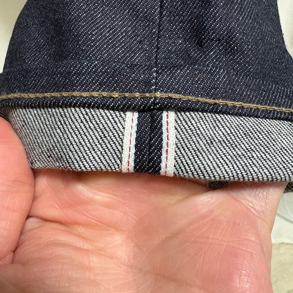 유니클로 셀비지 레귤러핏 데님팬츠 / 32 상품이미지6