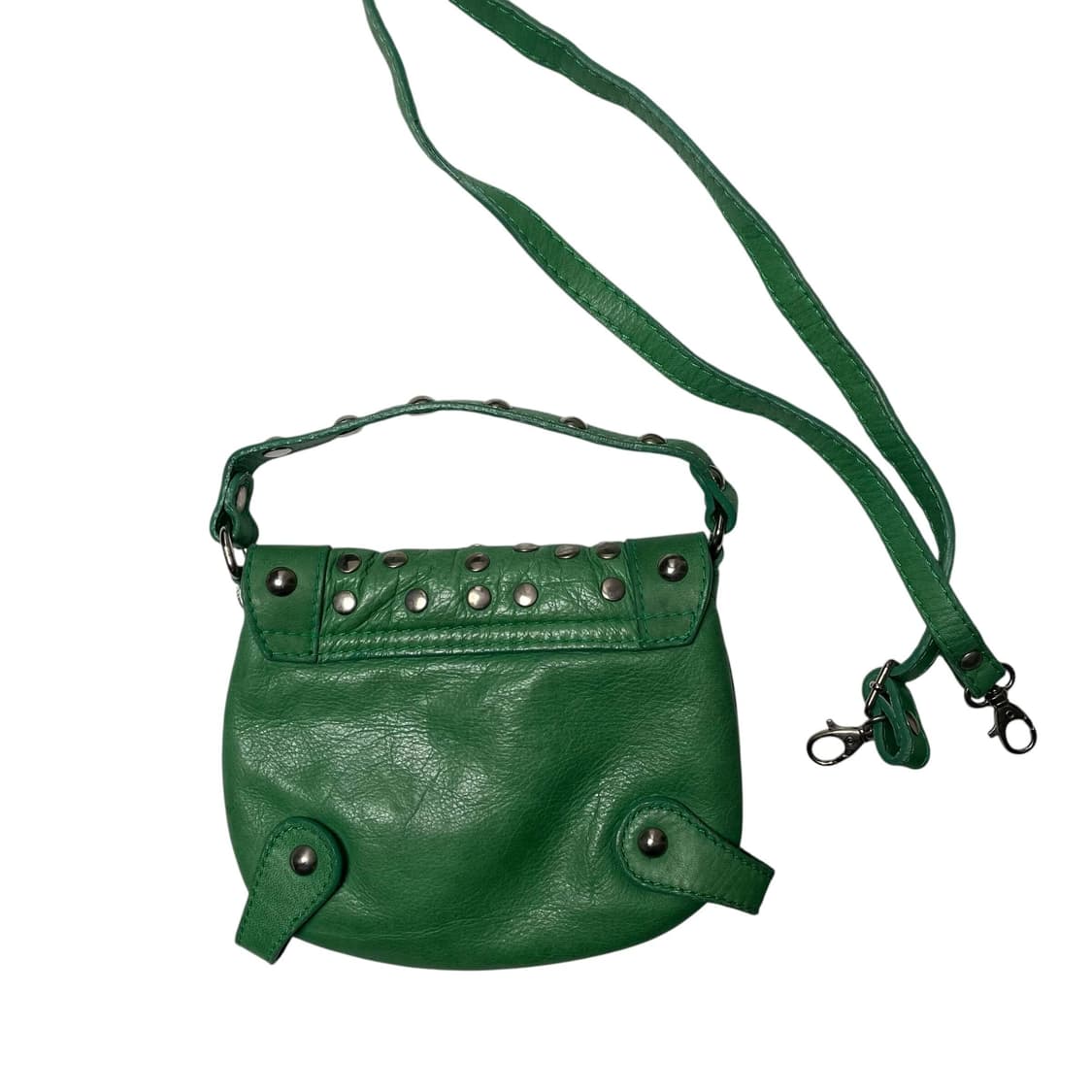Maurizio taiuti 그린 레더 리벳 미니백 (italy) 상품이미지5