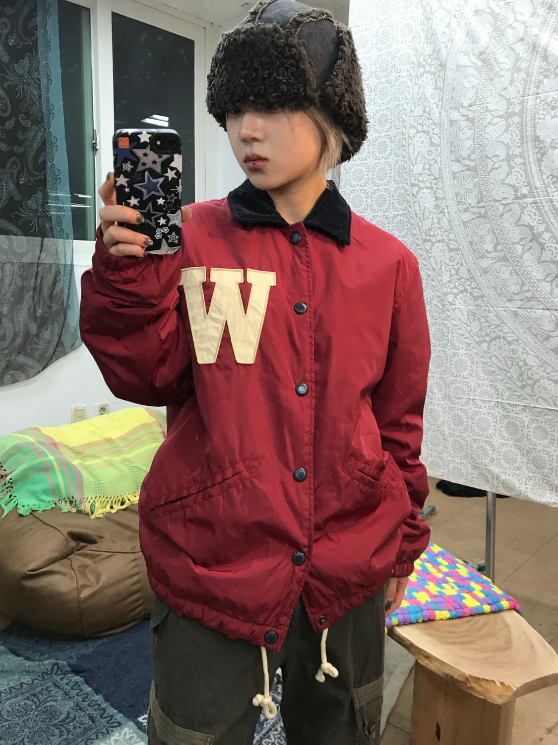 후아유 양털 기모 워크점퍼  상품이미지1