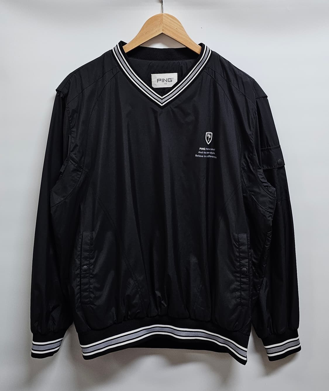 PING 핑 골프 바람막이 블랙 풀오버 100 상품이미지1