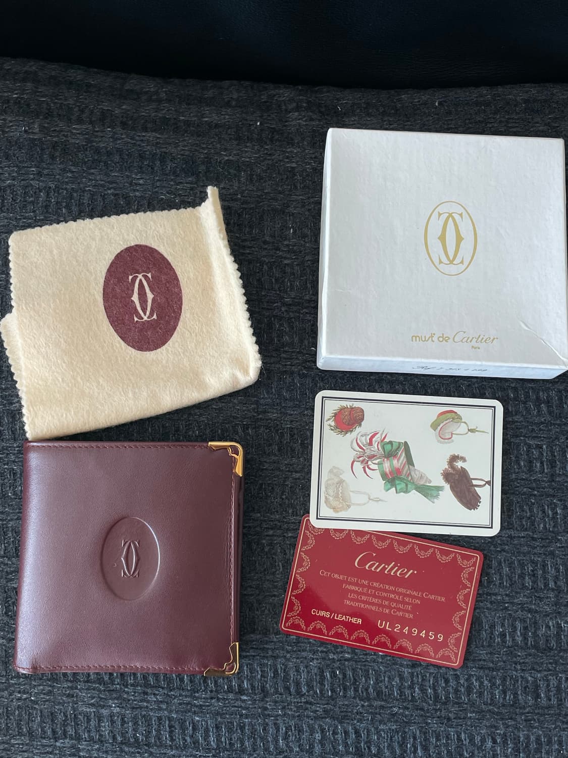 까르띠에 반지갑 버건디컬러 상품이미지6
