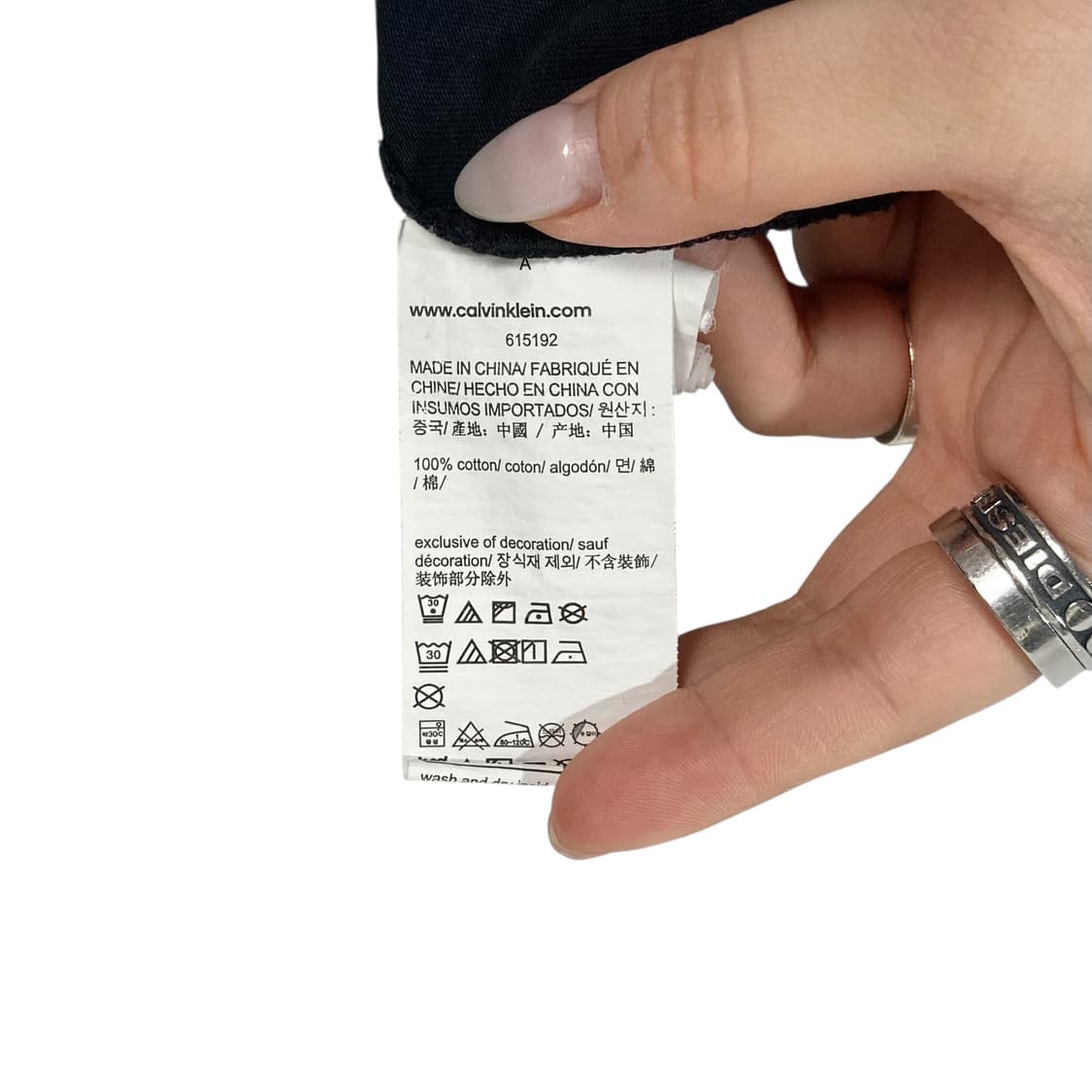 캘빈클라인 진스 빅로고 블랙 반팔 상품이미지5