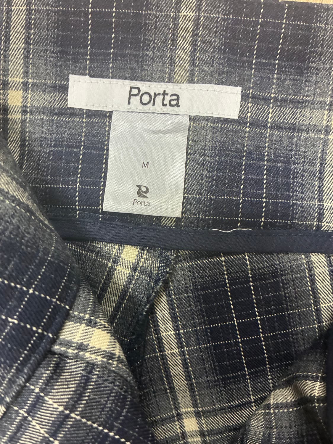 Porta 체크 플리츠 스커트 M 상품이미지3