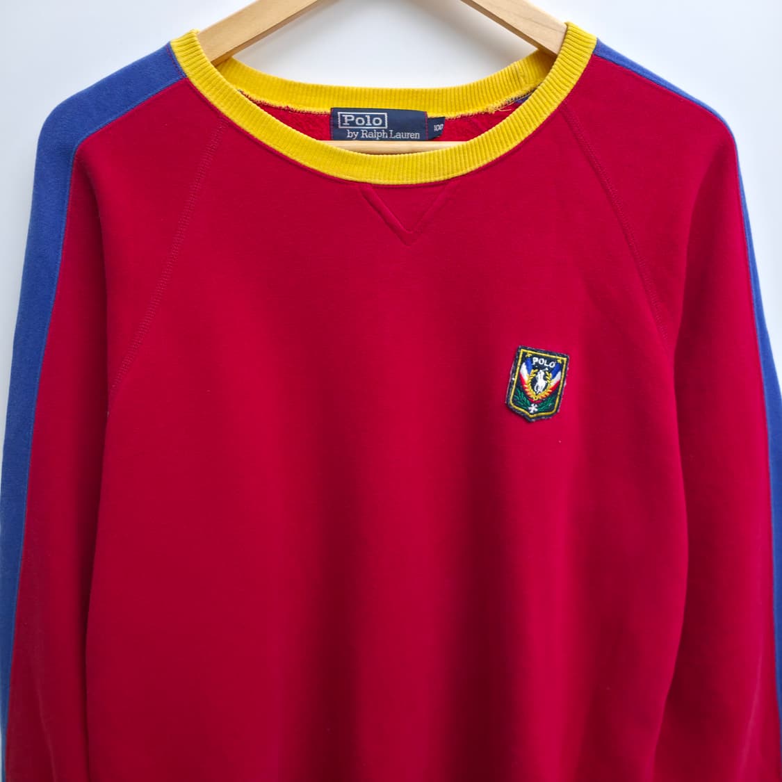 [L] 90's 폴로 랄프로렌 레드 맨투맨 상품이미지2