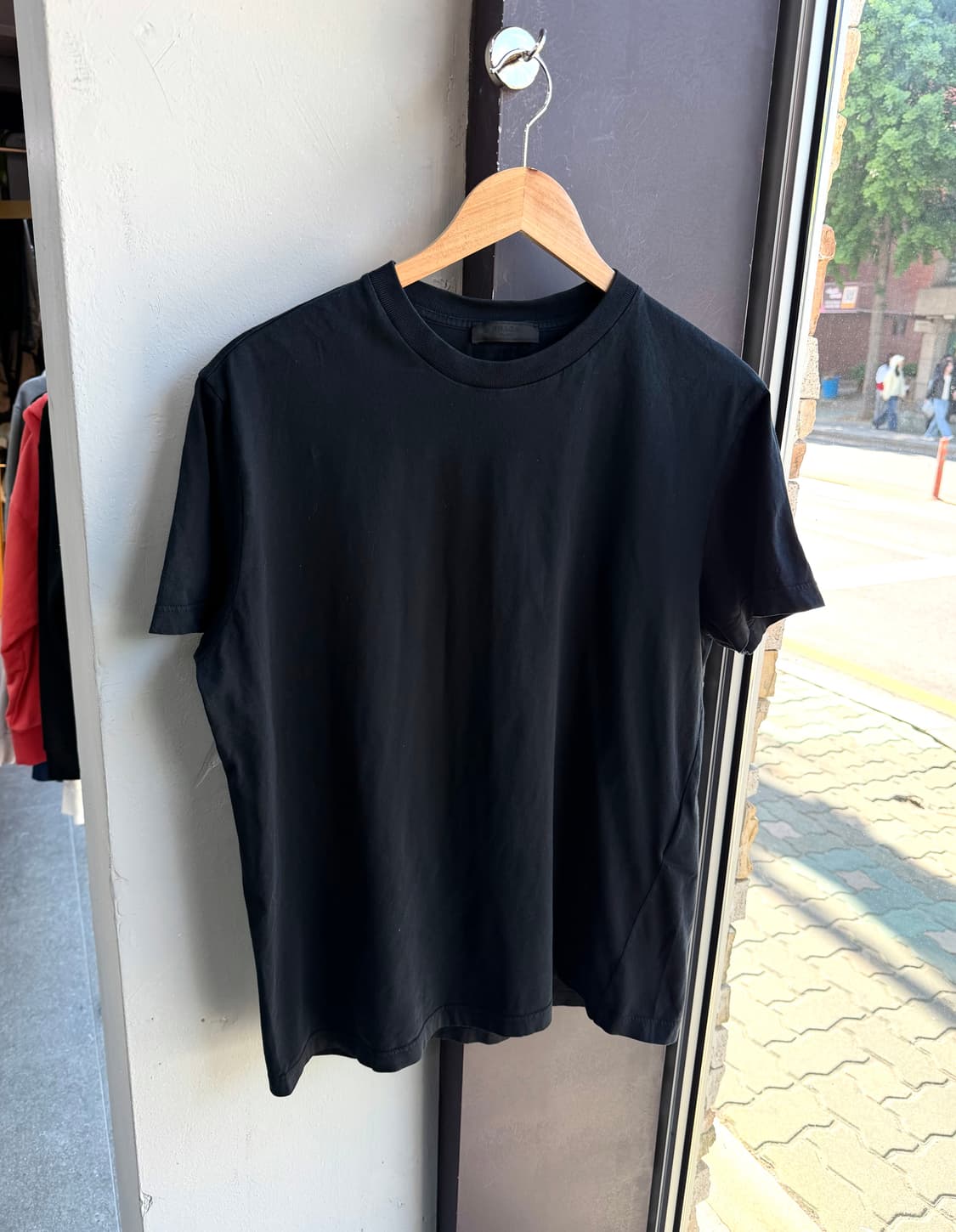 XL/ 프라다 고스트 삼각로고 라운드 반팔 상품이미지2