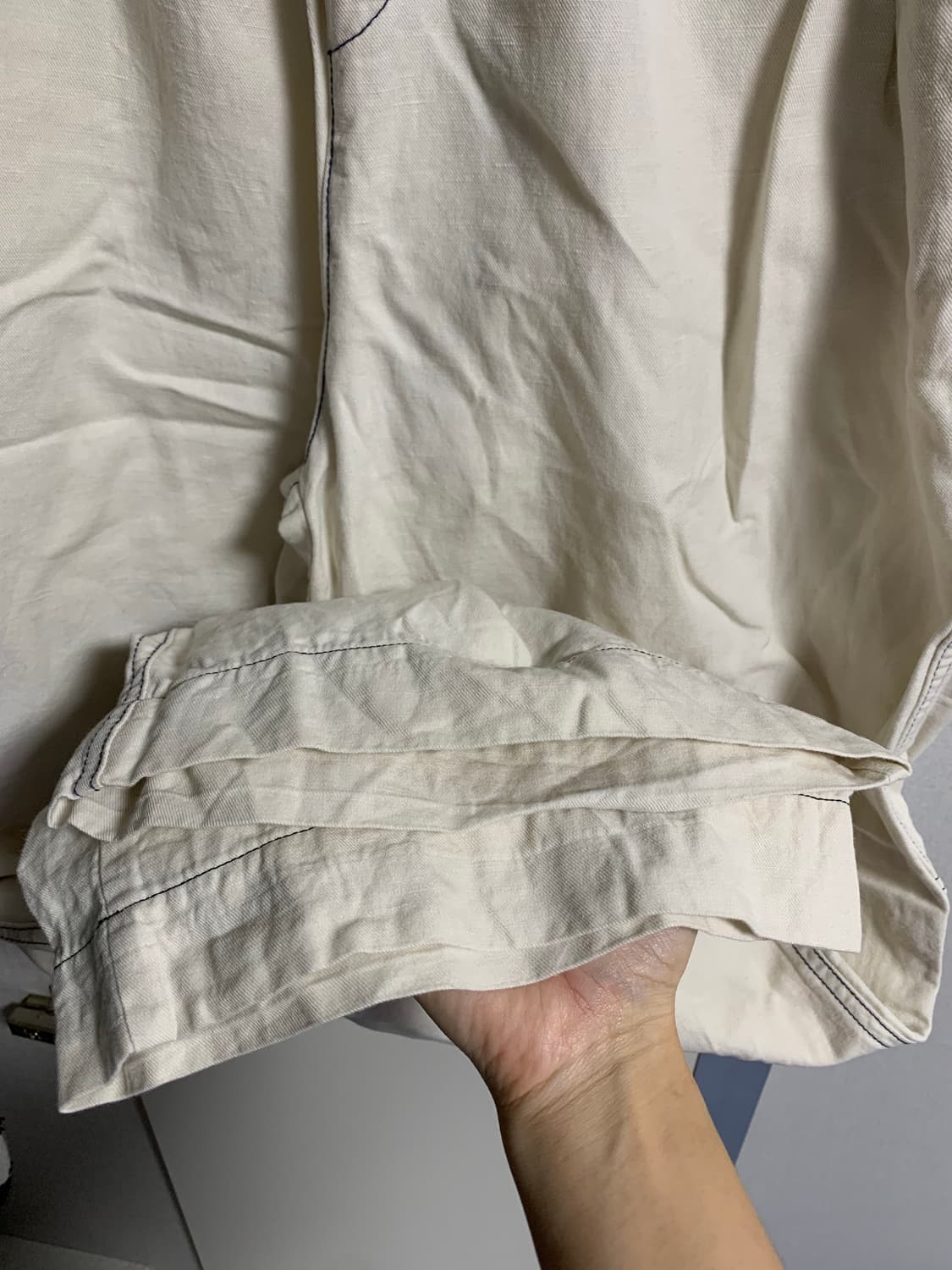 폴트 원피스브라운+리넨팬츠 일괄 (연늘 착용) 상품이미지9