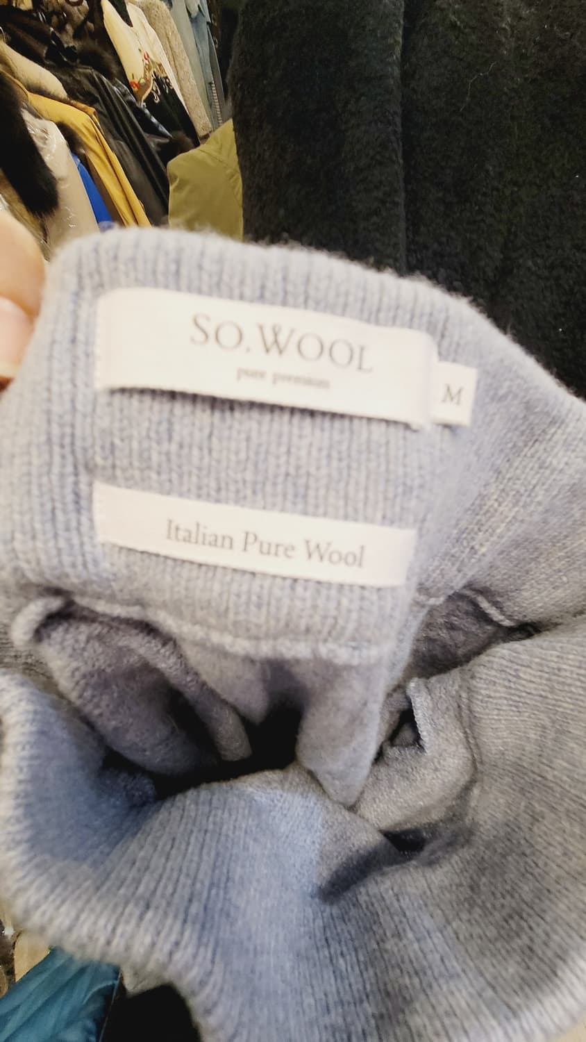 니트 구스패딩 .이태리 퓨어울 니트스커트 상품이미지7